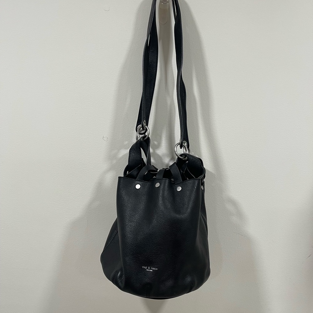 Rag & Bone Black Leather Shoulder Bag